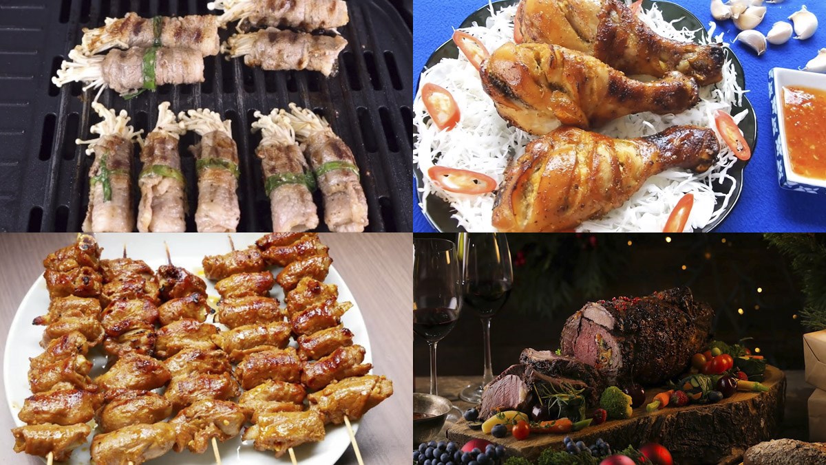 Xiên quay 4 nướng món gì ngon? Thực đơn hấp dẫn cuối tuần cho gia đình.